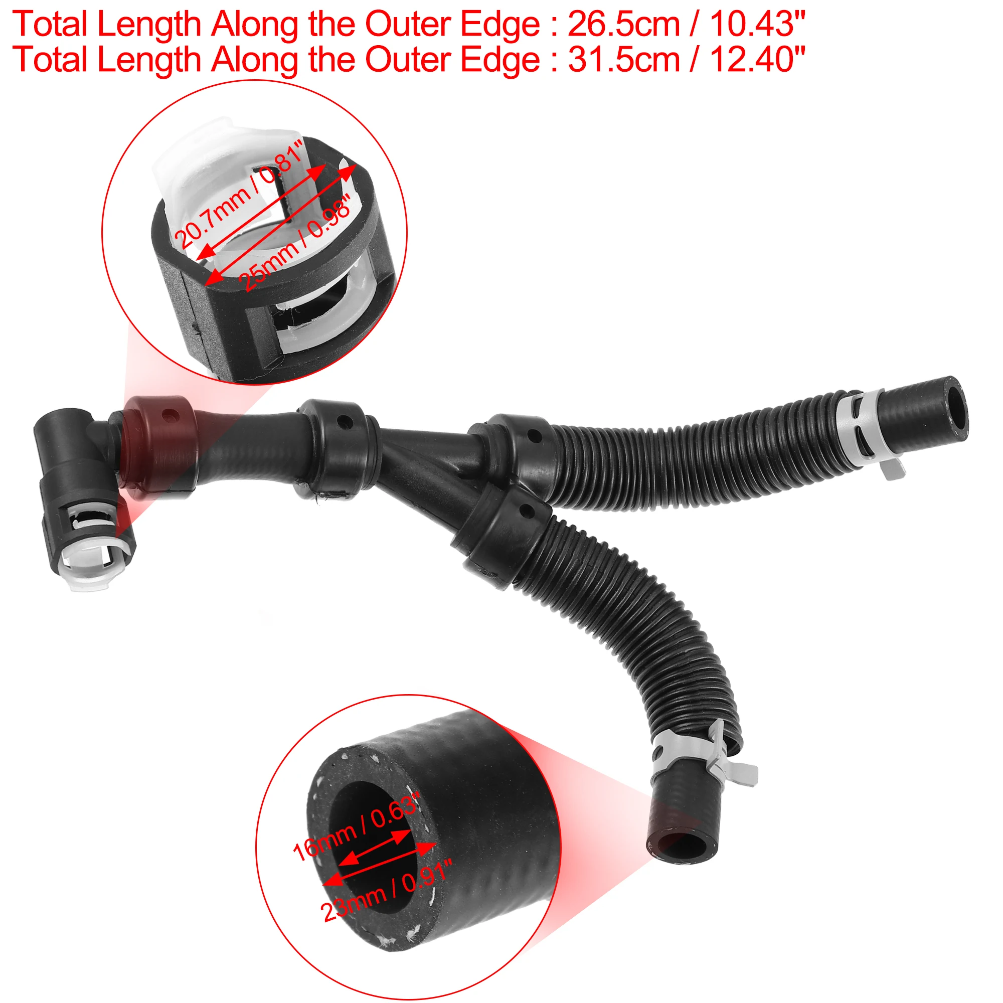 UXCELL Engine Radiator Coolant Heater Hose 24742 for Dodge Grand Caravan 2011-2020 for Chrysler Town & Country 2011-2015