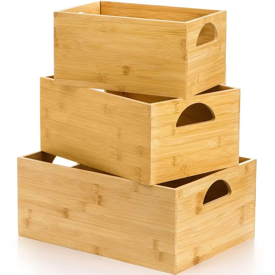 3 Pack Bamboo Stora…