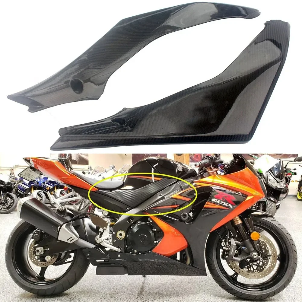 

New Motorcycle Carbon Fiber Tank Side Fairing Panel Gas Tank Cover For Suzuki K7 GSXR1000 2007-2008
