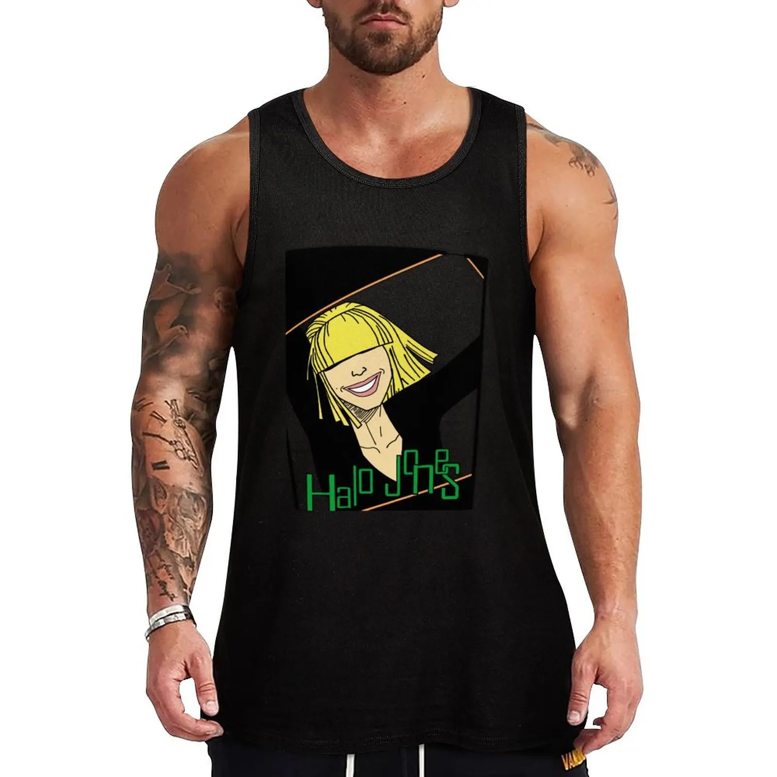

2000AD Halo Jones Tank Top mens designer clothes Men's summer vest gym t-shirts man