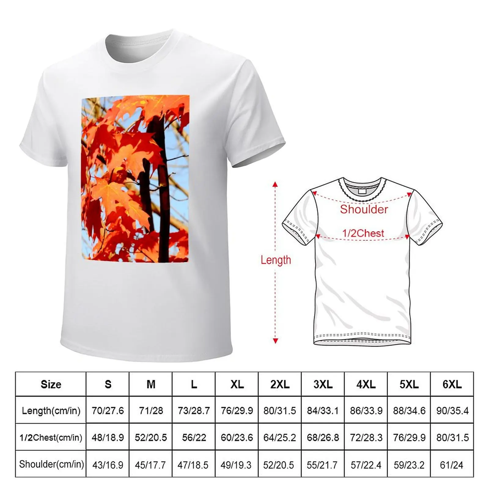 Maple Leaves in Full Fall Foliage Mode T-Shirt vintage animal prinfor boys mens champion t shirts