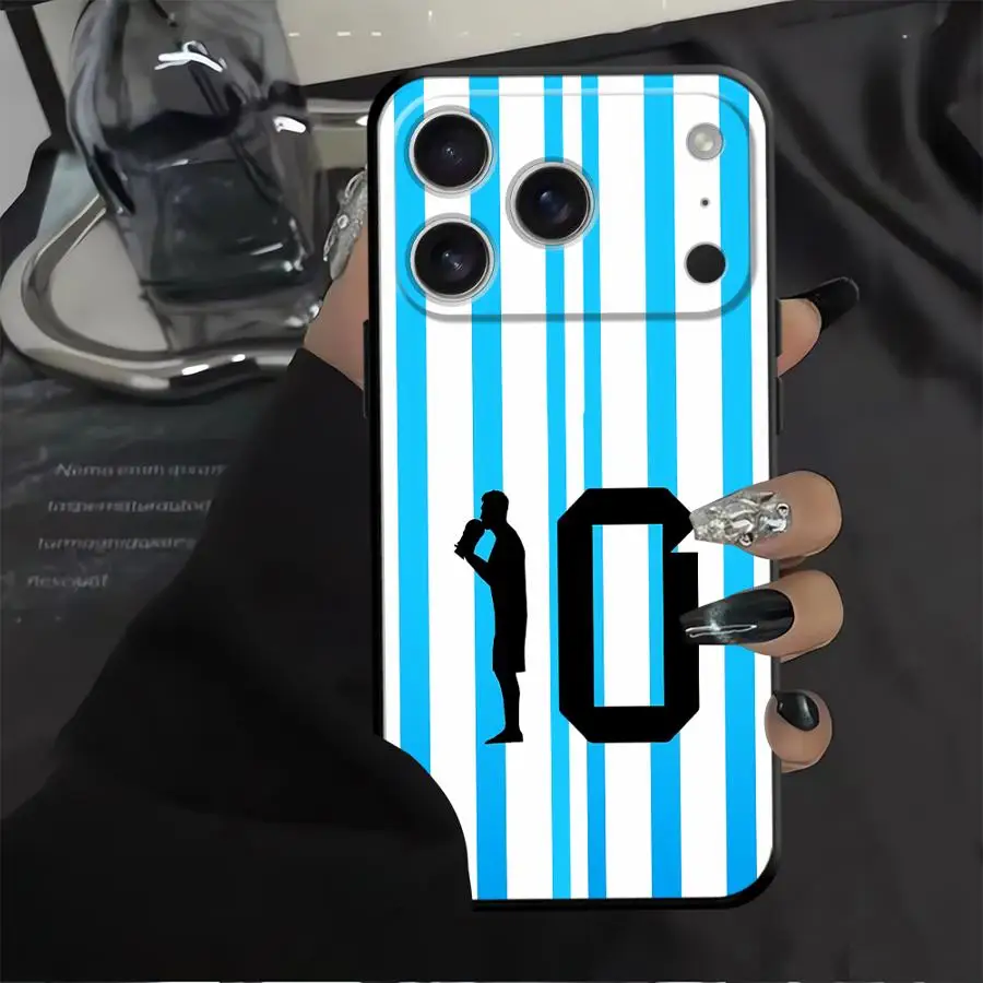 كرة القدم الرياضية عدد أسود لينة غطاء الهاتف القضية آيفون 15 16 14 زائد XS ماكس 17Air 7 8 XR 13 12 11 17 برو