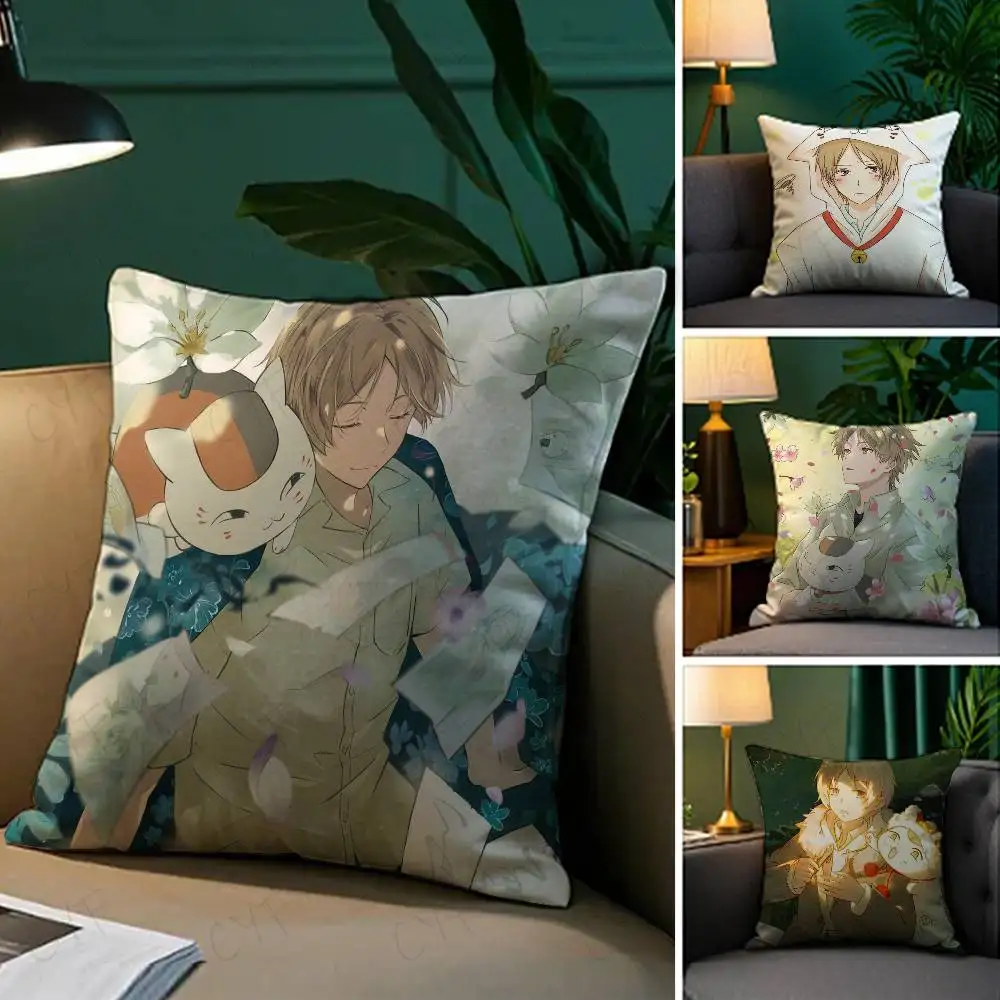 

N-NatSUme's Bo-ok of Friends Anime Pillow Case Custom Printed Brushed Fleece Pillow, Baby Skin-Touch, Eco-Friendly Dye-Sublimati