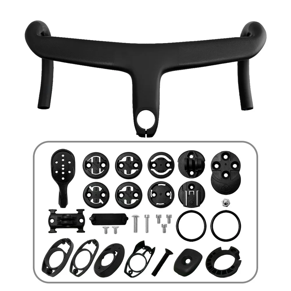 Integrated Carbon Aero Cockpit for SL7 SL8 Road Bike, 380-440mm Bar Width, 75-130mm Stem, Fully Internal Di2 Cable Routing