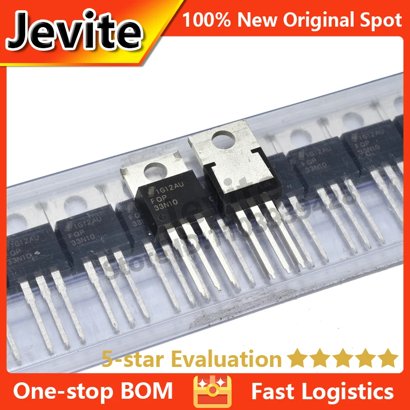 

Jevite 100% New Original electronics Controller 10-50 units/lote FQP33N10 100V 33A TO-220 MOSFET Transistor