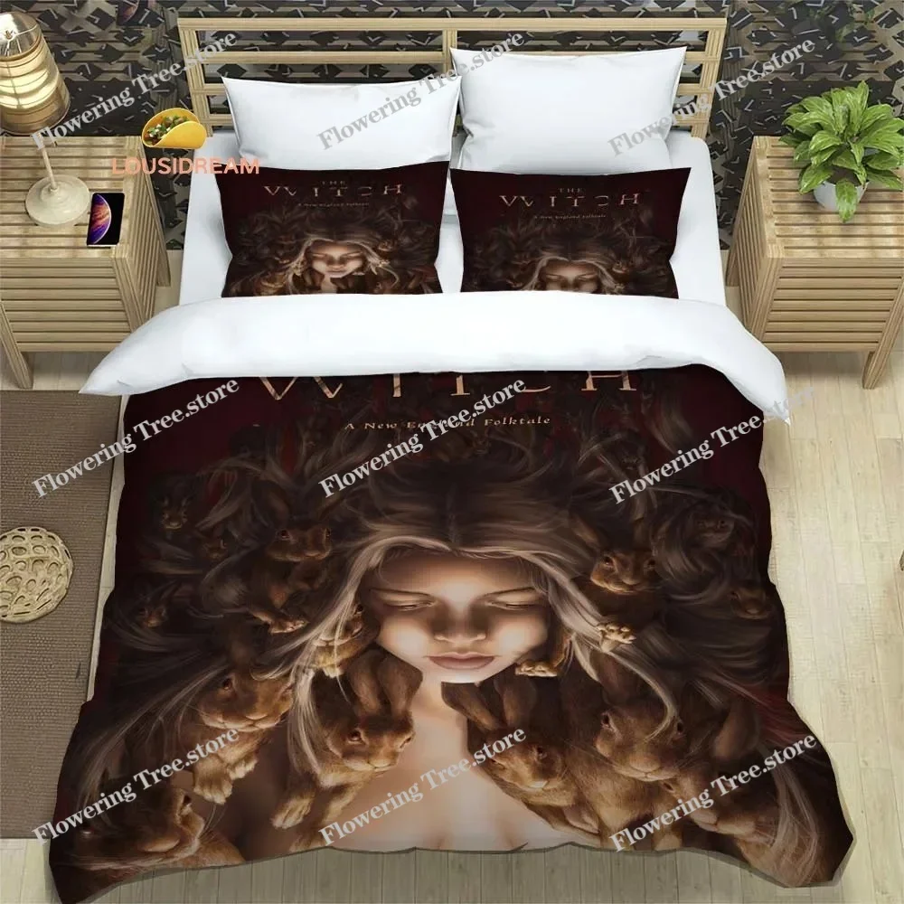 Evil Witch Poster Logo Sheet Quilt Covers Bedding Dormitory Sheets Bedding Set Soft Warm Bedding Set