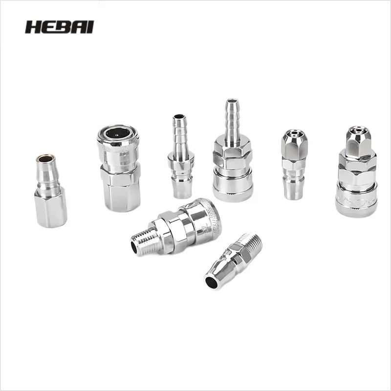 HEBAI Pneumatic Fitting C Type Hose Quick Connector High Pressure Coupler Plug Socket PP SP PF SF PH SH PM 20 30 40AirCompressor