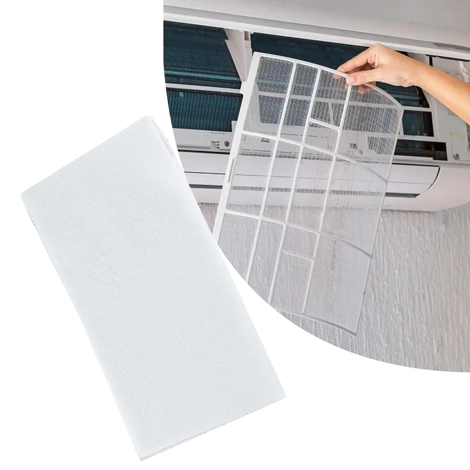 10 Pieces Air Condition Outlet Filter Mesh Air Conditioner Grill Cover Dustproof for Bedroom Household Hotel Window Replacement