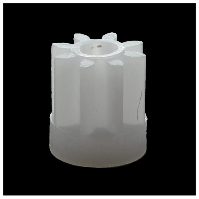 

60 шт., модуль 0,5, 8 зубьев, пластиковая шестерня для вала двигателя игрушечного автомобиля 2 мм