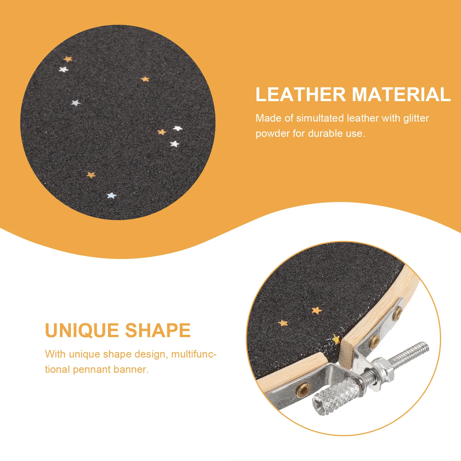 

Hanging Badge Banner Round Pin Collection Display Embroidery Canvas with Glitter Powder for Party Wedding Decor