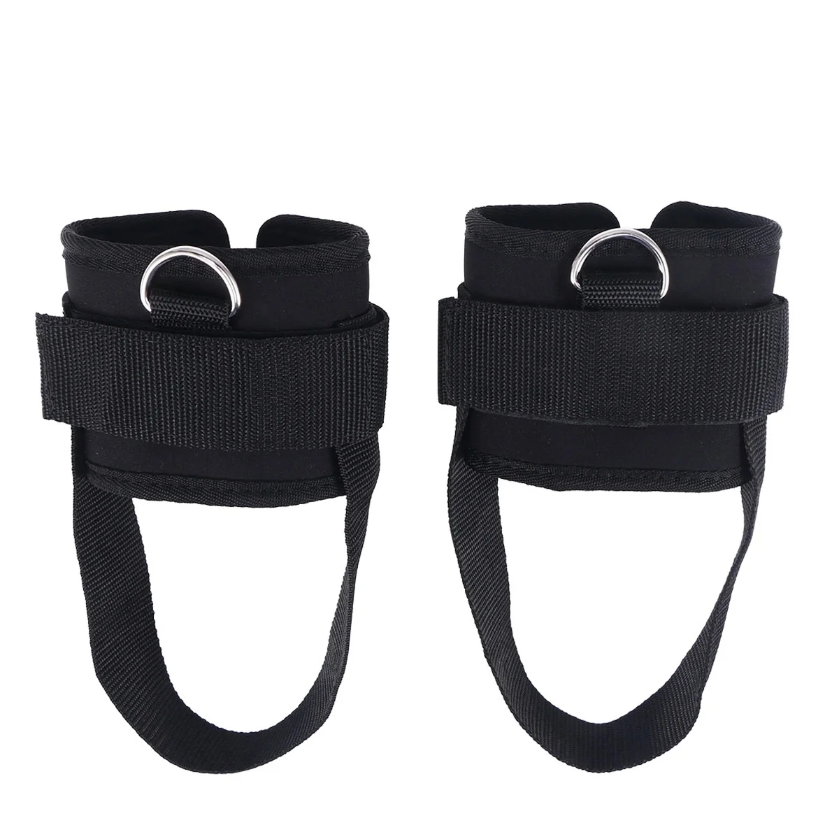 

2pcs Padded D-Ring Ankle Cuffs Adjustable For Glute Activation Leg Extensions Cable Machine Workouts Butt Hamstring Training