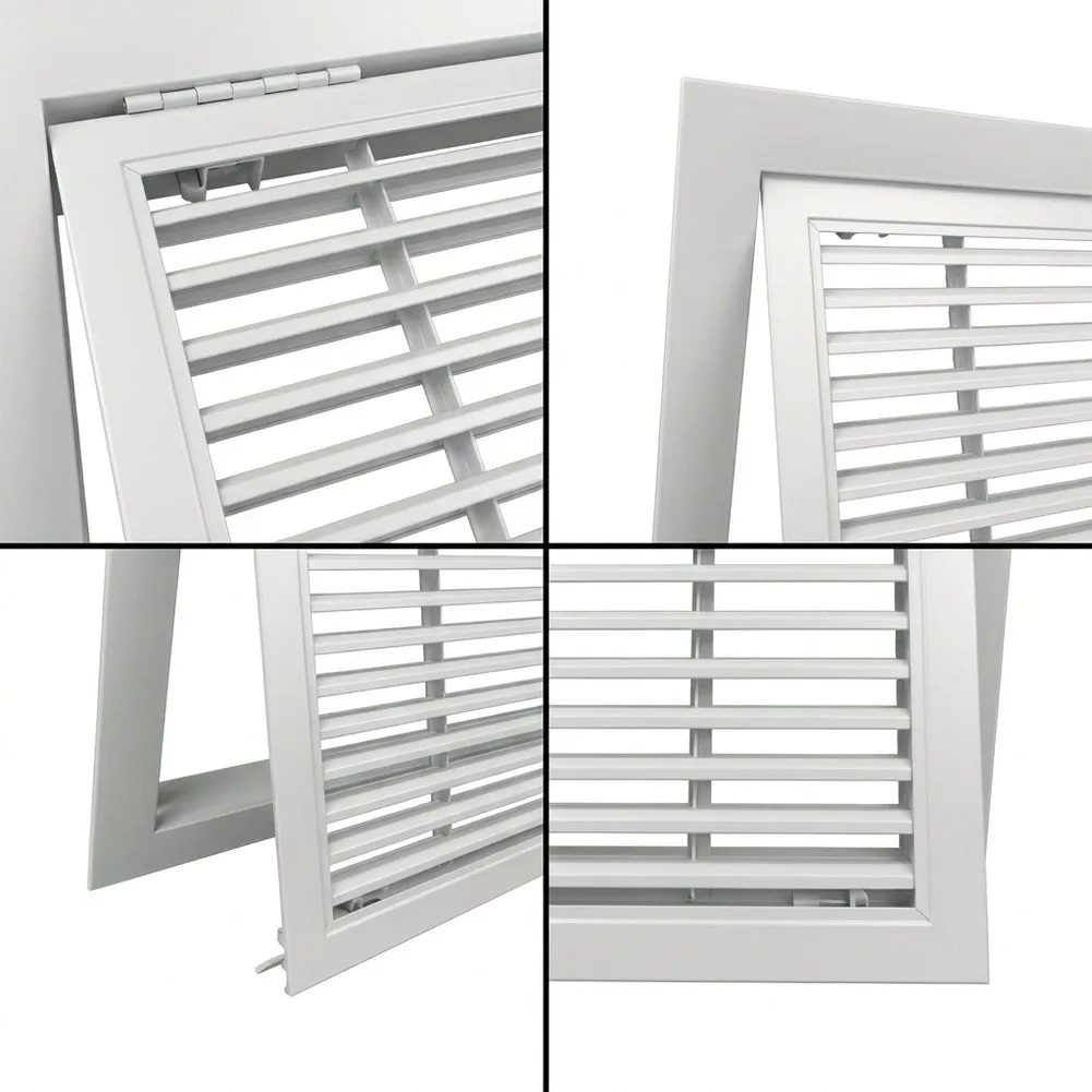 Aluminum Alloy Louver for Central AC Return Air Applications with Optimized Opening Layout and Long-Term Durability