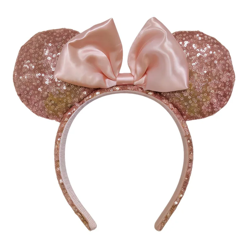 Champagnerfarbenes Maus-Stirnband mit Schleife, Kostüm-Party, Prinzessinnen-Dekoration, Cosplay-Kostüm, Feiertags-Geburtstagsparty-Geschenk für Mädchen – Detail 7
