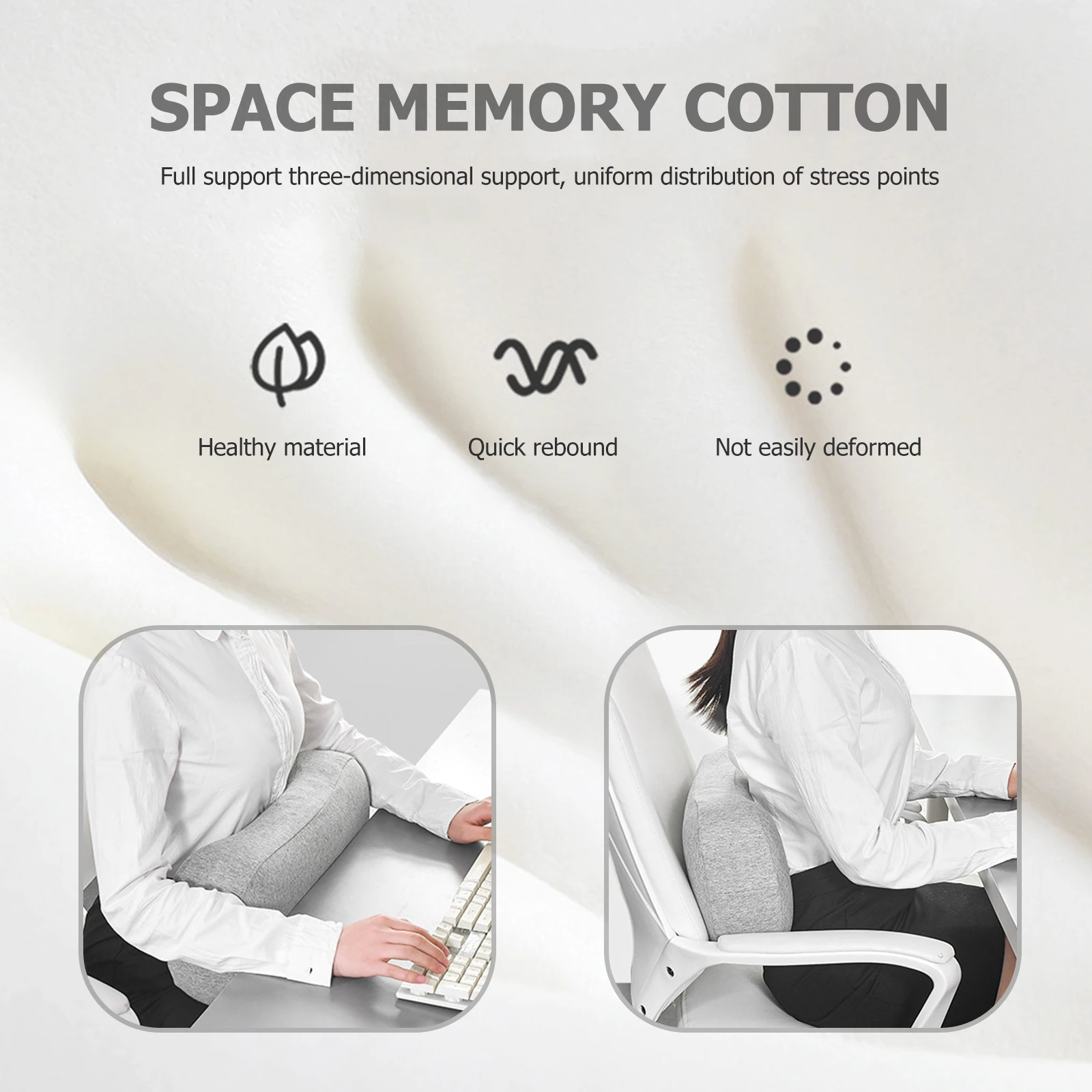 

Memory Foam Neck Pillow Comfortable Sleeping Pillow Headrest Cushion for Office Car Travel Sleeping Bags