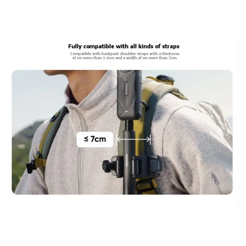 Selfie Stick Backpack Mount For X5/X4/X4 Air/X3/Ace Pro 2/GO Ultra For Traveling Hiking Exploring