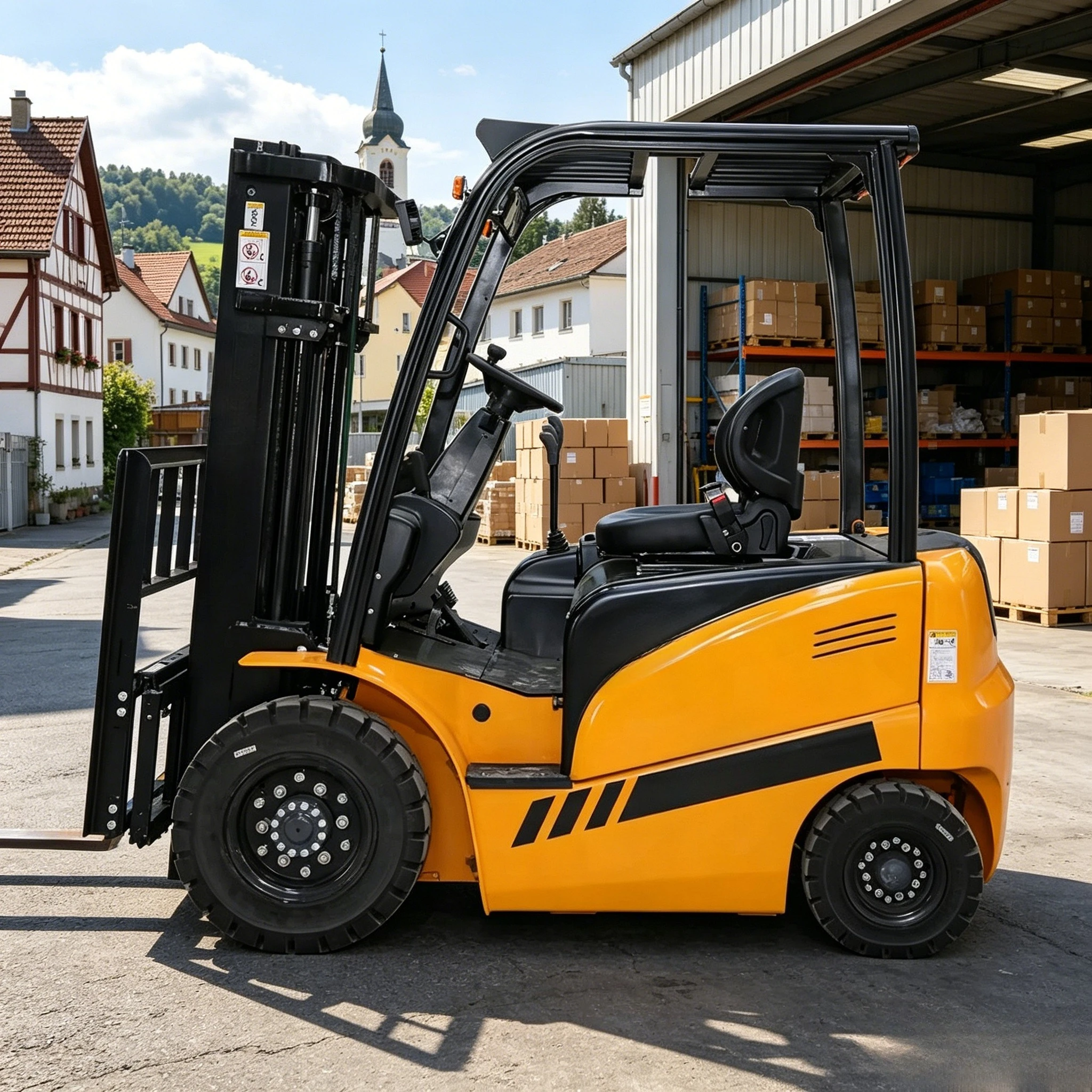 3 Ton Electric Forklift 3000kg Capacity Lithium Battery Forklift Truck for Heavy Duty Warehouse Factory Industrial Use