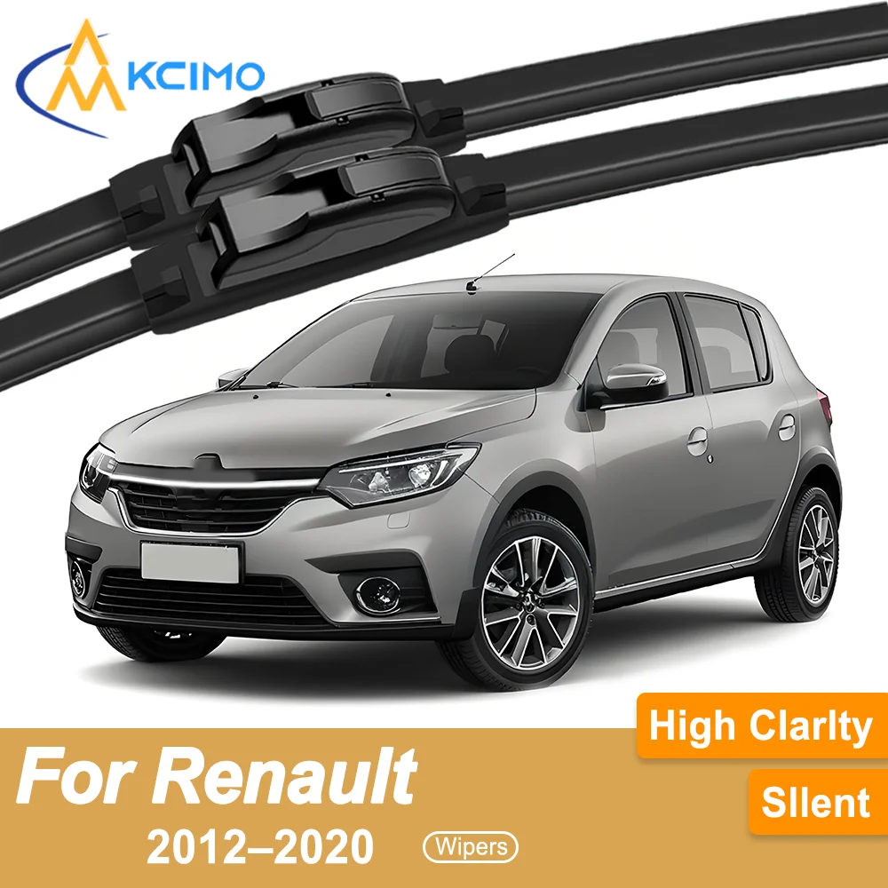 

Premium Rubber Durable Silent Windshield Wiper Blades 2pcs for Renault Sandero 2012–2020 Front Wiper Blades Set