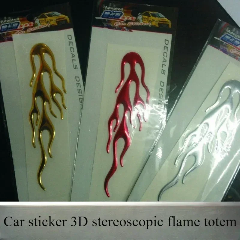 Universal Motorcycle Accessories 3D Flame Fire Reflective Sticker Vinyl Decal Car Styling Decoration Dirt bike image 4