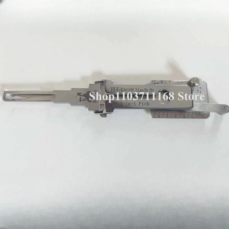 1 قطعة HU64(8910)v.3lgn/Dr/Bt Lishi أدوات نموذج Lishi 2-in-1 أدوات الأقفال لأقفال السيارات-لمرسيدس/s-Ben/z Lockpick