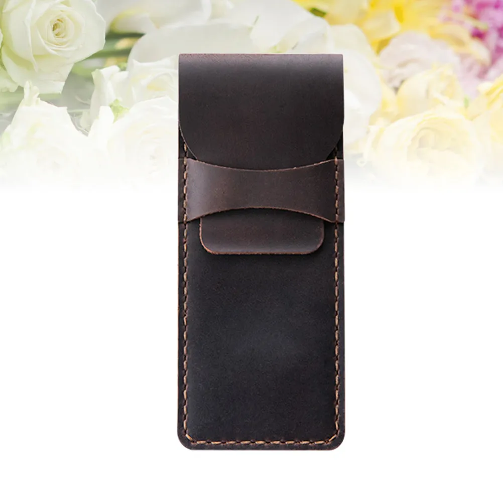 Refined Pen Pouch Vintage Design Handmade Stitched Pencil Sleeve Protective Case for Fountain Stylus Pens