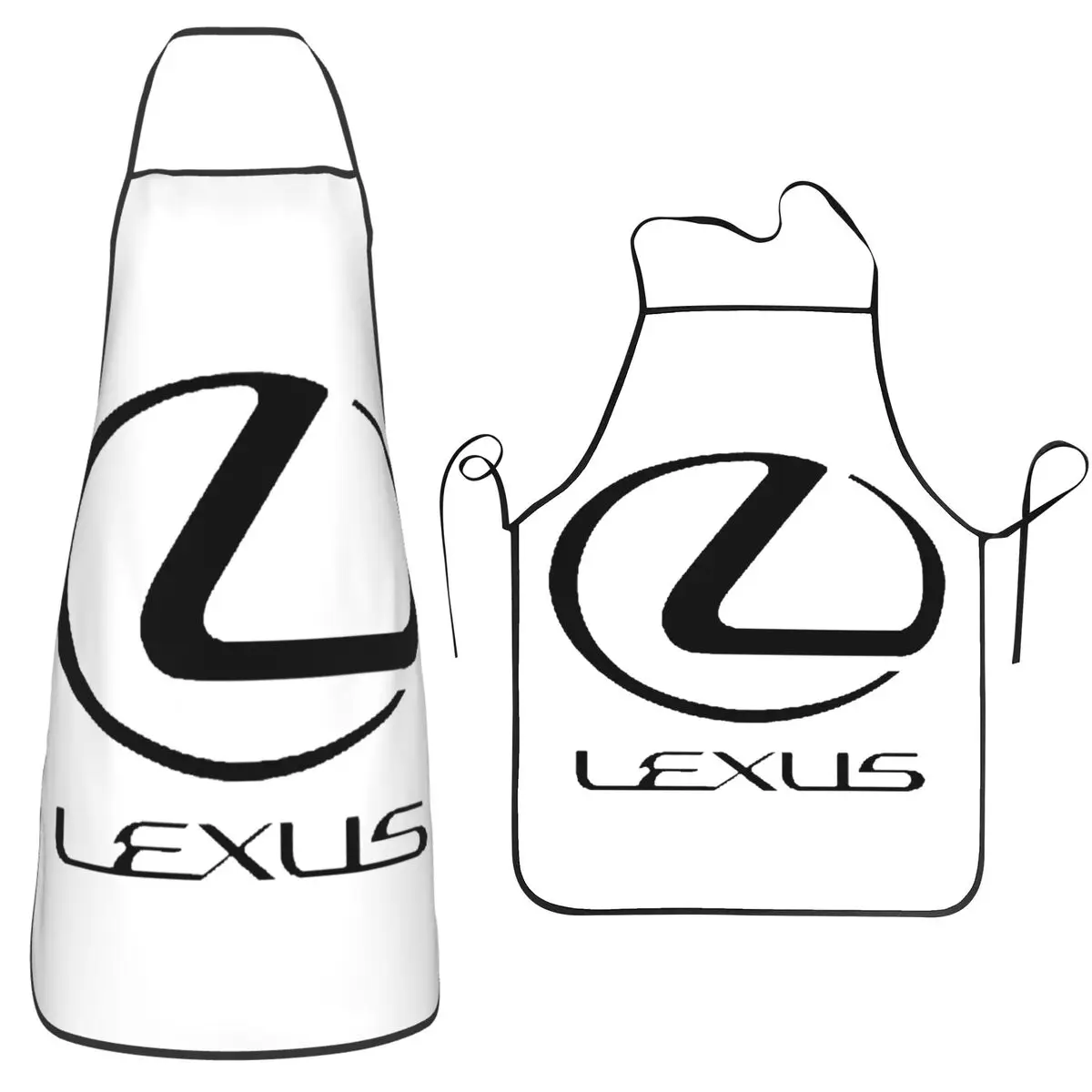 

Lexus Apron Chef Cooking Cuisine Tablier Waterproof Bib Kitchen Cleaning Pinafore for Women Men Gardening