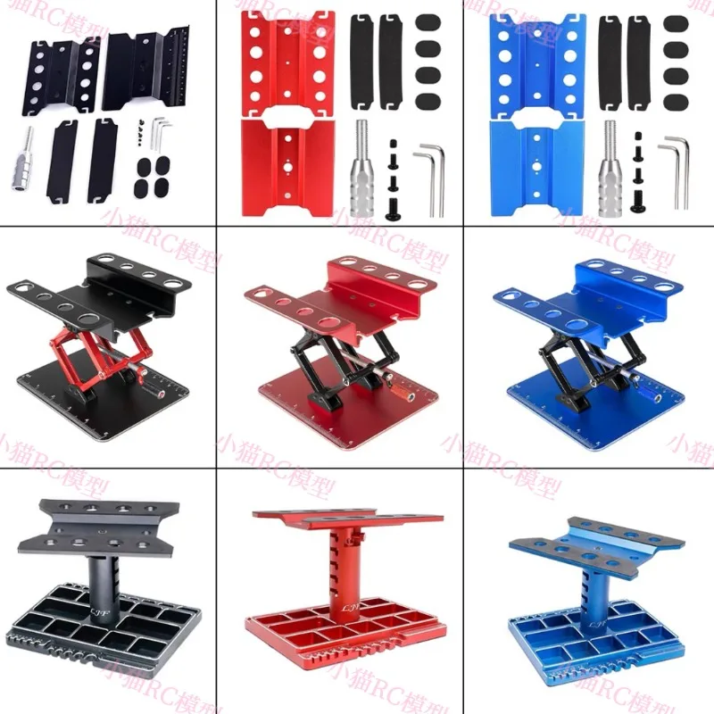 High-Quality Metal Multi-Functional RC Workbench - Elevated Support/Display Stand for 1/8 1/10 Scale Crawlers/Elevated Rack