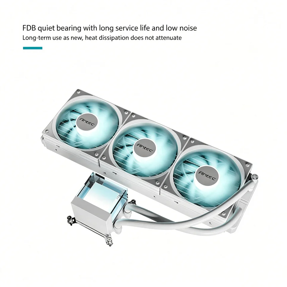 Antec P360 Integrated Water-Cooled Radiator Visualized Water