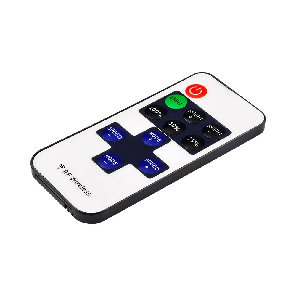 DC 5V 12V 24V LED 스트립 컨트롤러 LED 스트립 빛 단일 색상에 대 한 미니 조 광 기 RF 무선 원격 11key 컨트롤러