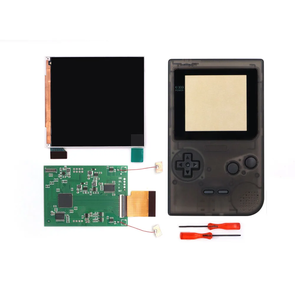 

GBP IPS ЖК-экран, большой размер Q5, ЖК-дисплей высокой яркости для кармана Gameboy с предварительно вырезанным корпусом