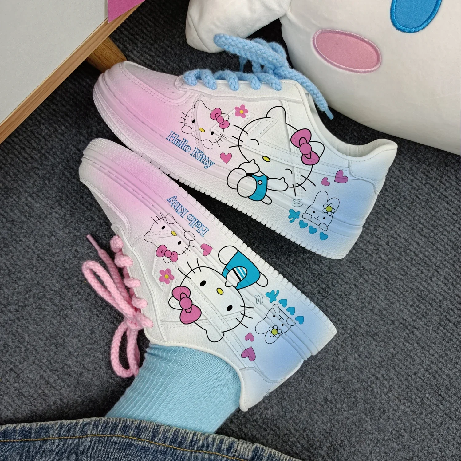 New cartoon Kuromi   princess cute Casual shoes soft sports shoes for girlfriend gift EU size 35-44