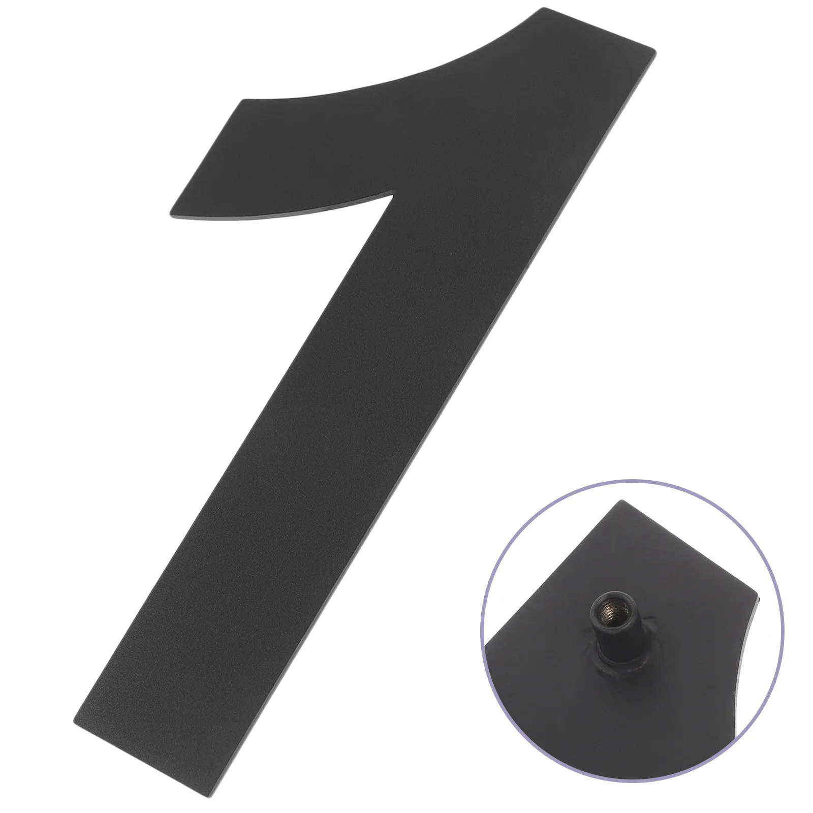 1Set Digital Door Number Sign Stainless Steel Metal House Number Plate for Outdoor Indoor Use Office Hotel Mailbox Street
