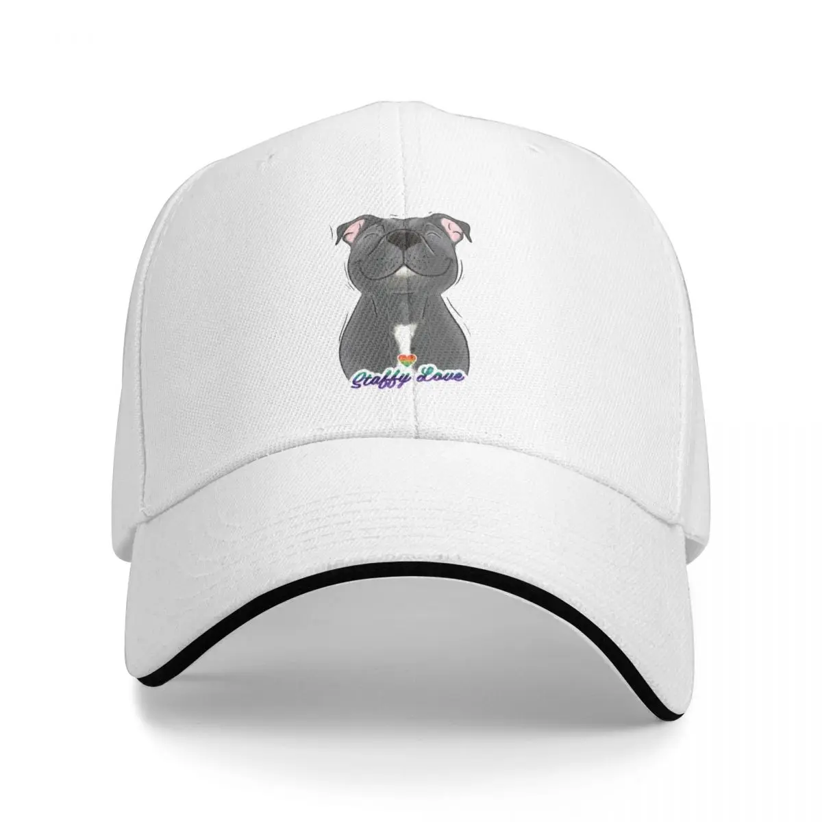 Smiling Blue Staffy Dog (stafford) Staffy Love Baseball Cap Fashion Beach Hip Hop birthday Woman Hats Men's