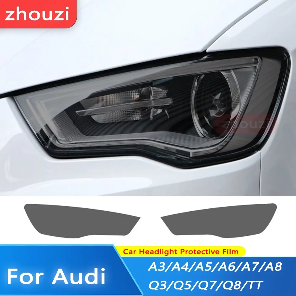 

Для Audi A3 8V A4 B8 B9 A5 A6 C8 A7 A8 D4 TT E-tron R8 Тонировка автомобильных фар дымчато-черная защитная пленка ТПУ наклейка аксессуары