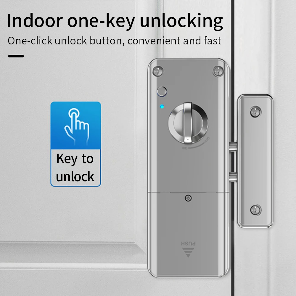 Support Tuya App Door Lock Indoor Invisible Wood Door Magnetic Lock IC Card APP Remote Unlock Electronic Lock Burglar Door Lock