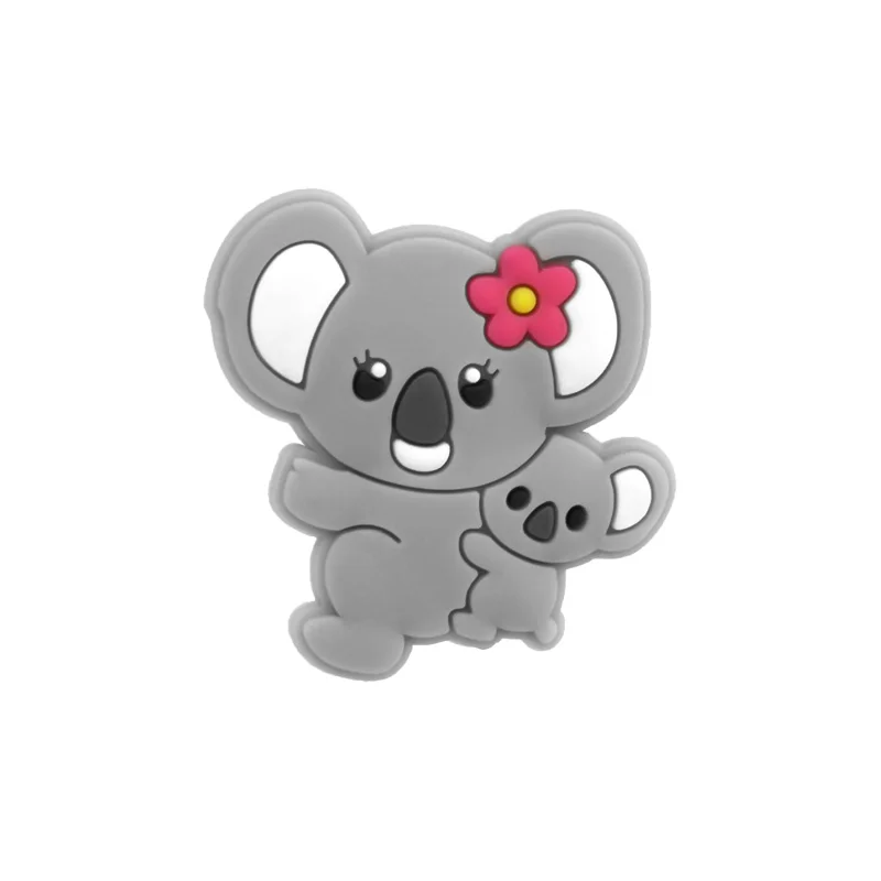 1/25 Stück PVC-Schuhcharms: Pandas, Pferde, Hasen, Schweine, Koalas – Cartoon-Pins für Damen, Herren und Kinder – Schuhdekorationen und Accessoires für Clogs – Detail 9