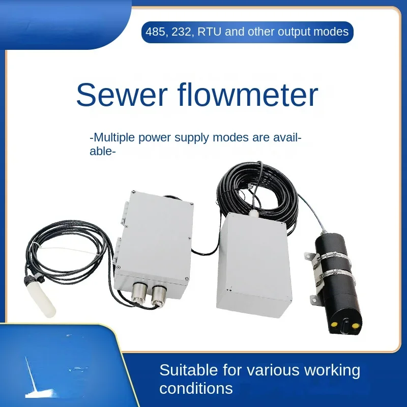 Sewer Doppler Flowmeter Urban Sewer Monitoring Flow Velocity