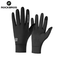 ROCKBROS-guante de ciclismo para primavera y otoño, par de bicicletas, antideslizante, estilo de dedo largo, forro polar, opción más cálida, diseño de conducción a prueba de viento