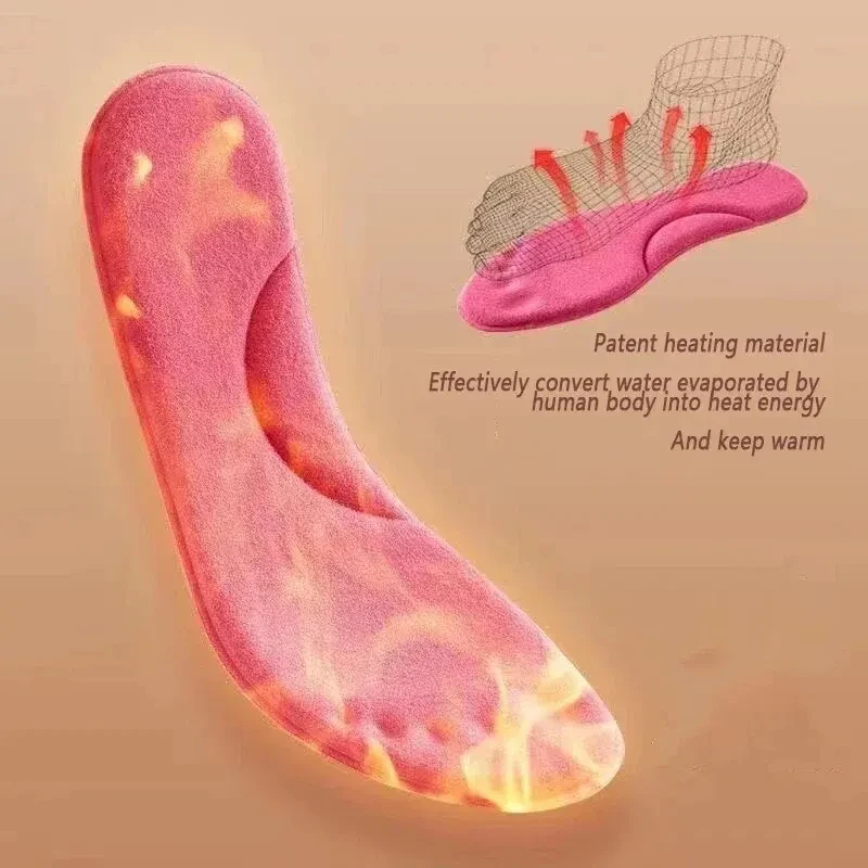 2026 Self Heating Insoles Thermostatic Thermal Insole Massage Memory Foam Arch Support Shoe Pad Heated Pads Winter Men Women2026 view 4