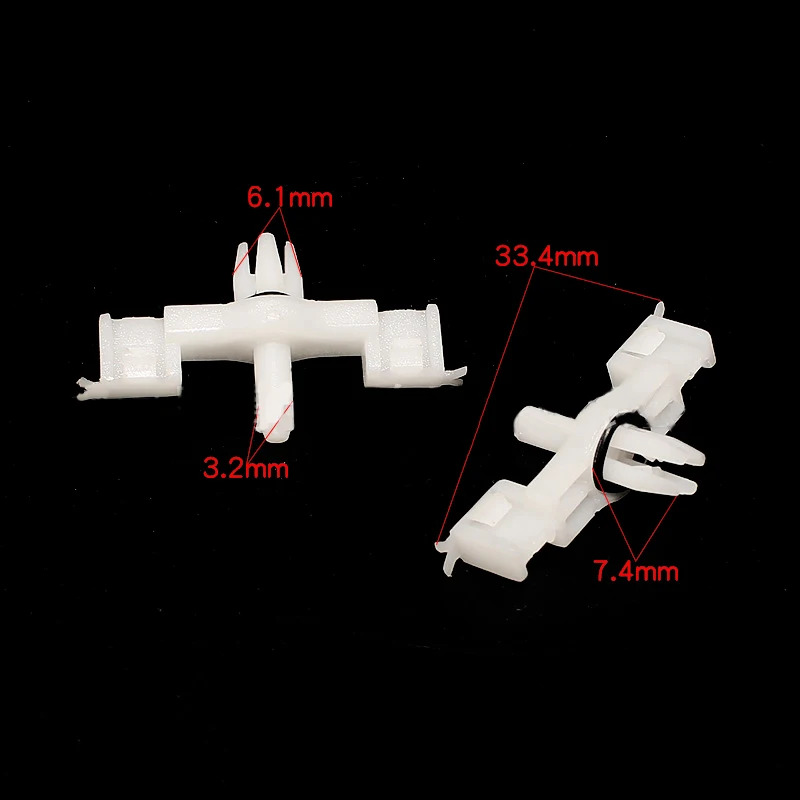 10PCS Door Trim Strip Bar Threshold Pressure Plate Fixed Clip For VW Volkswagen Touareg Porsche Cayenne Plastic Auto Fasteners