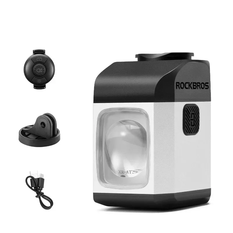 AliExpress ROCKBROS 1600LM Bicycle Hanging Light Remote Control Digital Display Bike Light IPX6 All-weather Smart Cycling Lantern Headlamp