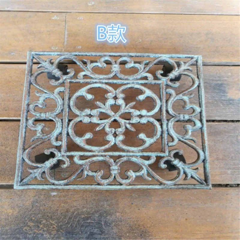 Cast iron universal wheel mobile tray flower stand gardening garden materials