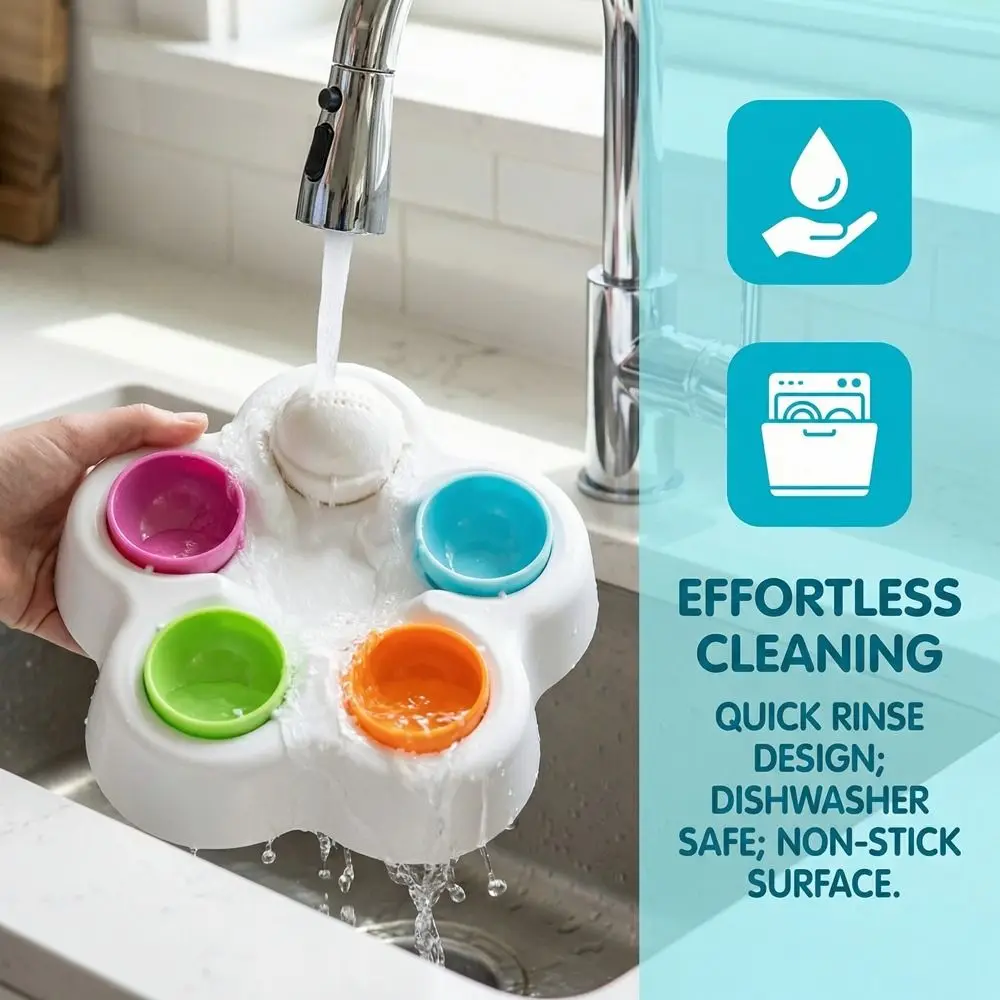 

Вращающийся дозатор для лакомств для животных, интерактивная миска для собак со стабильной основой, пластиковая миска для еды, разноцветная, умная медленная кормушка, зоотовары