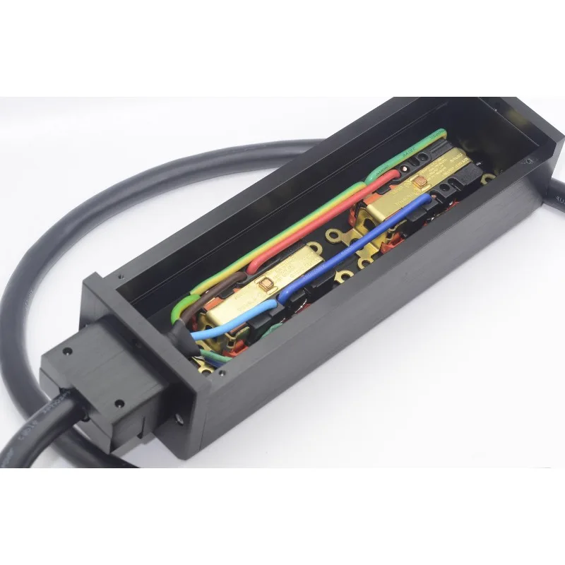 強化バージョン、極太アメリカ規格アルミニウム合金電源タップ、厚さ10MMの伸線2-6ポジション、アルミニウムロック