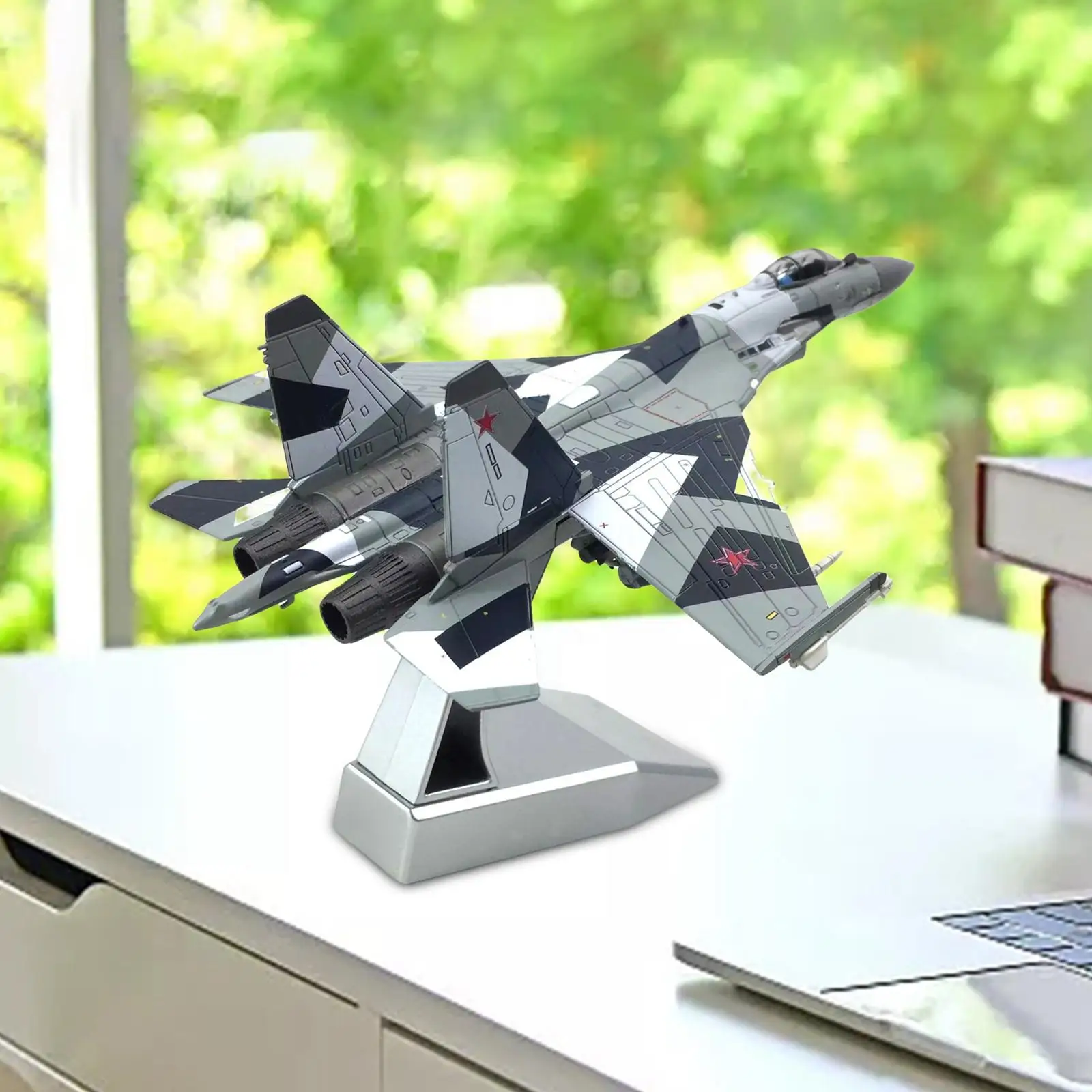 1/100 Sukhoi SU-35 Metal Plane Model With Display Stand Collectibles Airplane Room Decoration Boy Gift