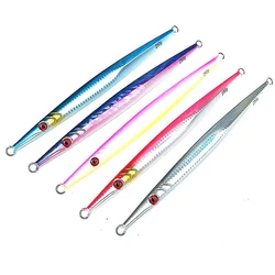 Saltwater Shore Jigging Bottom Fishing Fast Sinking Slow Pitch Jigging Lure Metal Jigs Vertical Jig 60g 80g 100g