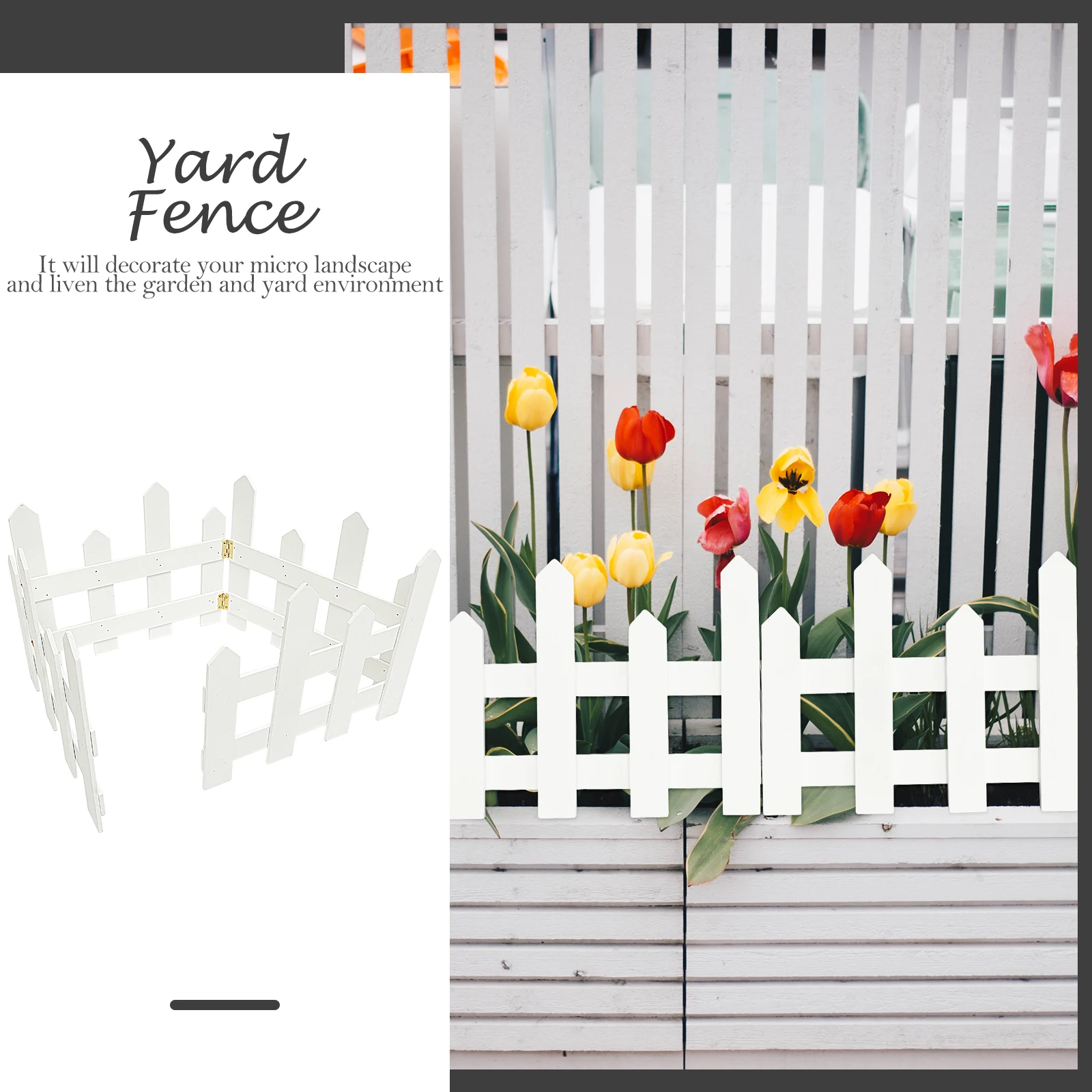 

Carbonized Decoration Premium Wood Garden Fencing Durable Outdoor For Yard Patio Backyard Courtyard Balcony Mini Small Fences