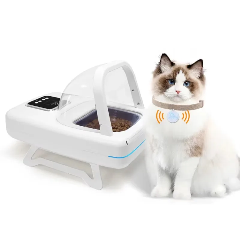 New Feature Multi-Pet Home Smart Feeder Microchip RFID Induction Feeder Automatic Pet Feeder