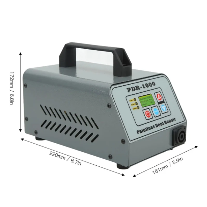 Imagem -02 - Pdr 1000 vs Pdr009 Pdr007 Máquina de Reparo de Amassados de Corpo Automático Aquecedor de Indução Chapa de Metal Paintless Dispositivo Removedor de Amassados Reparo de Carro