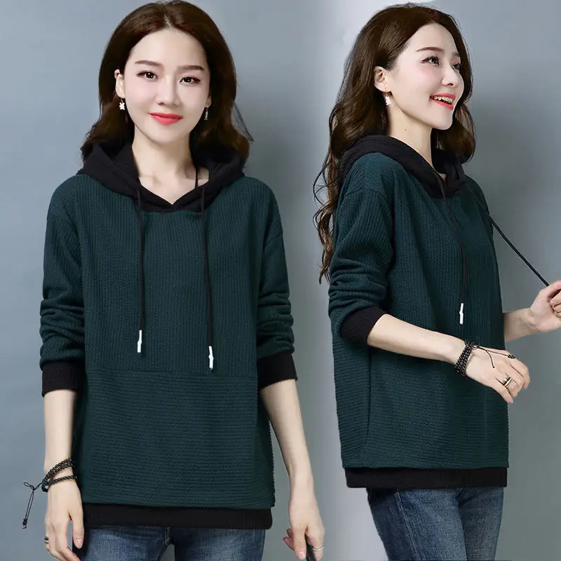 Emenda moletom com capuz feminino outono e inverno y 2k vintage barato esporte 2000s kpop 90s grosso feminino com capuz topo quente frio