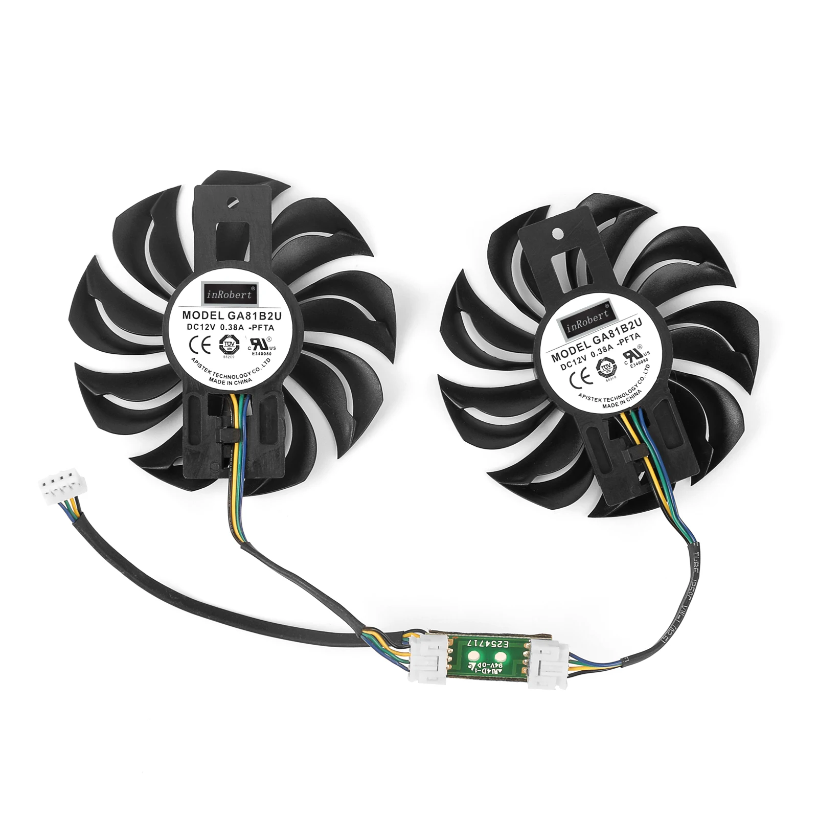 75MM GA81B2U PFTA 12V 0.38A 4Pin RX 460 560 For POWERCOLOR Dataland RX560 RX460 Red Dragon Graphics Card Cooler Cooling Fan